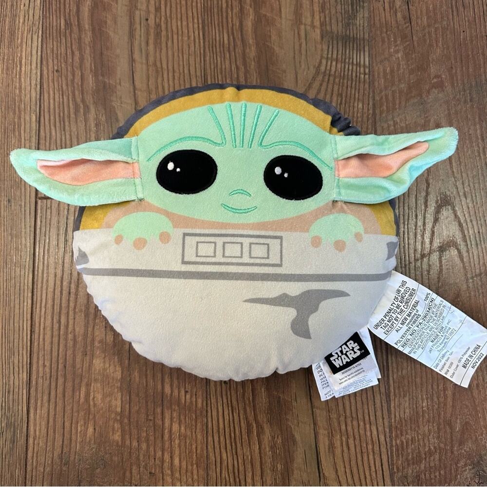 Star Wars Grogu Mandalorian "Baby Yoda" Character Pillow Stuffed Toy